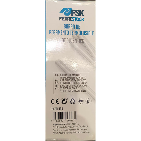 Klebestift Ferrestock Ø 11 cm Durchsichtig (60 Stück)