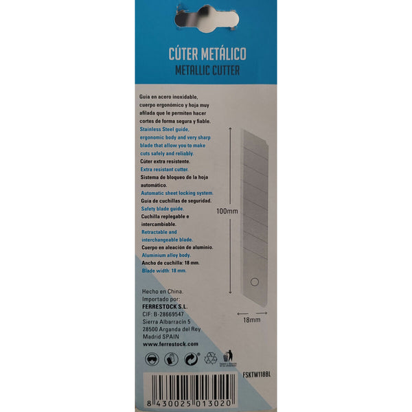Cutter Ferrestock Blau 18 mm