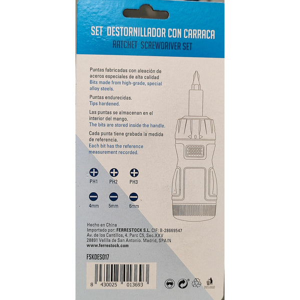 Schraubendreher-Set Ferrestock Ratschen-Schraubendreher (6 pcs)