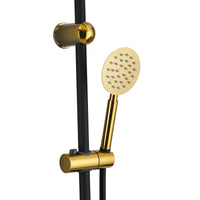 Dusche Säule Fontastock Schwarz Gold Edelstahl ABS Verchromt