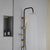Dusche Säule Fontastock Schwarz Gold Edelstahl ABS Verchromt
