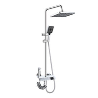 Dusche Säule Fontastock Silberfarben Edelstahl ABS Kunststoff Verchromt