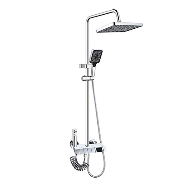 Dusche Säule Fontastock Silberfarben Edelstahl ABS Kunststoff Verchromt