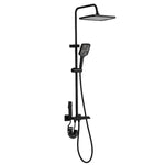 Dusche Säule Fontastock Schwarz Edelstahl ABS Kunststoff