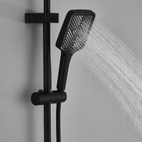 Dusche Säule Fontastock Schwarz Edelstahl ABS Kunststoff