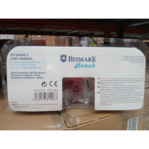 Taucherbrille mit Schnorchel Bismark Erwachsene PVC