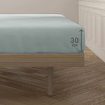 Spannbetttuch Happy Home Mix Colors Grau Einzelmatratze