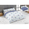 Bettbezug-Set Hosteline FLORENCIA Blau King size 3 Stücke