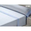 Bettwäsche-Set D'Or ROMA Blau Doppelmatratze Franela