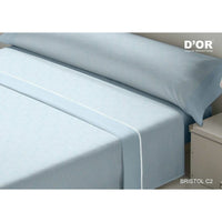Bettwäsche-Set D'Or BRISTOL Blau Einzelmatratze Franela