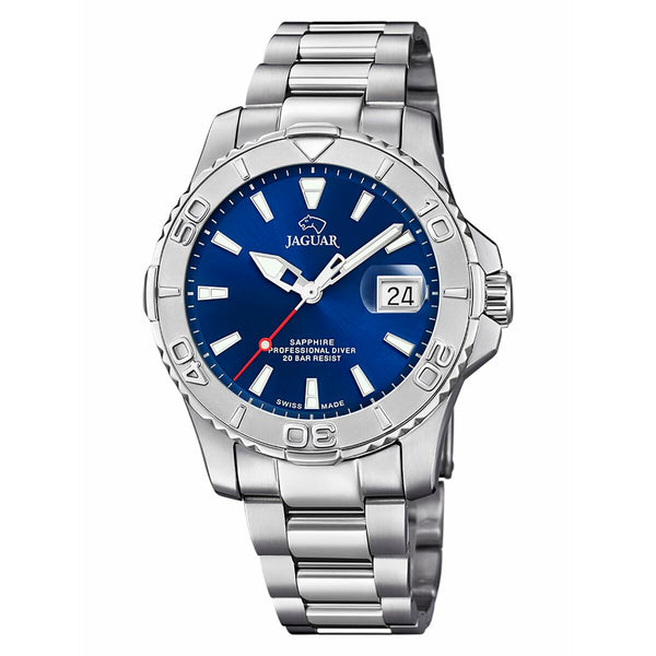 Herrenuhr Jaguar Silberfarben