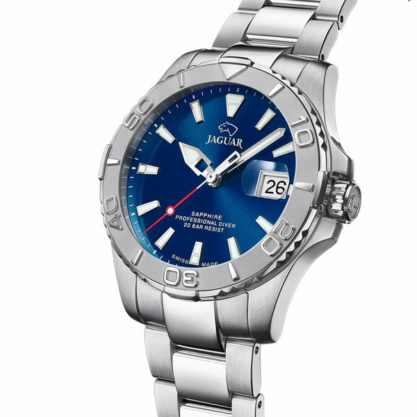 Herrenuhr Jaguar Silberfarben