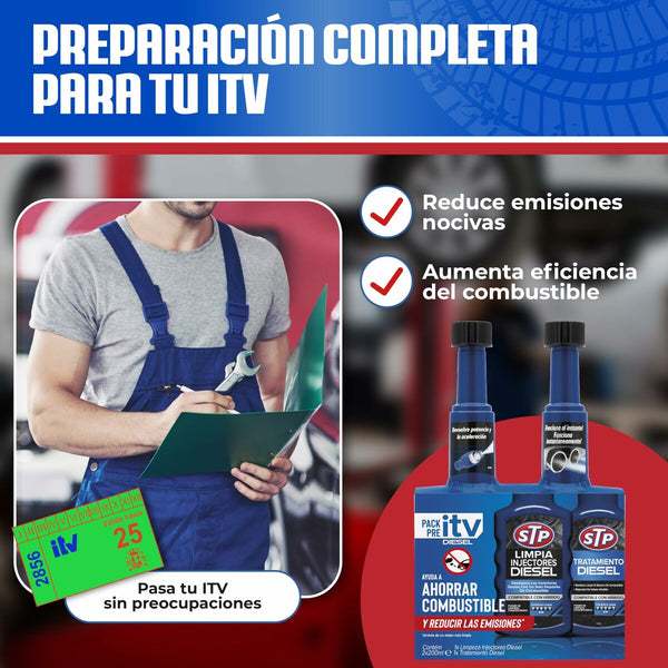 Pre-ITV-Kit für Dieselmotoren STP E300575763 Diesel Auto 200 ml x 2 2 Stücke