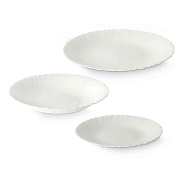 Geschirr Vivalto F-LXP95-75-F-LSP85 Weiß Opalglas