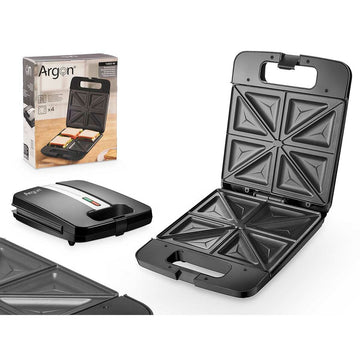 Sandwichmaker Argon K-718-2 K-718-2 Schwarz Stahl 1400 W