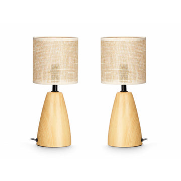 Tischlampe Braun 60 W 2 Stück