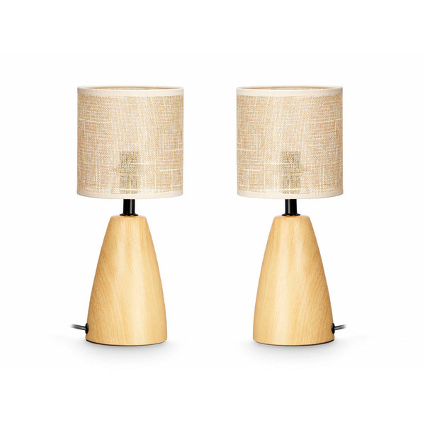 Tischlampe Braun 60 W 2 Stück