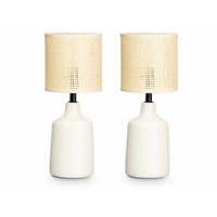 Tischlampe Weiß 60 W 2 Stück