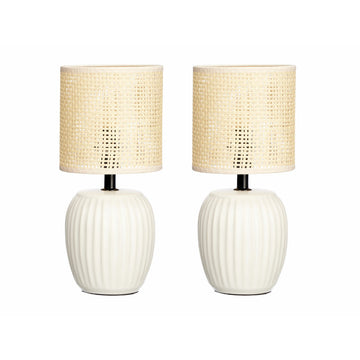 Tischlampe Weiß 60 W 2 Stück