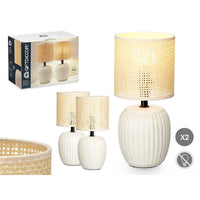 Tischlampe Weiß 60 W 2 Stück