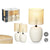 Tischlampe Weiß 60 W 2 Stück