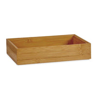 Schubladen-Organizer Kinvara Braun natürlich Bambus 15 x 5 x 23 cm Stapelbar