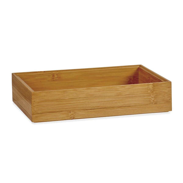 Schubladen-Organizer Kinvara Braun natürlich Bambus 15 x 5 x 23 cm Stapelbar