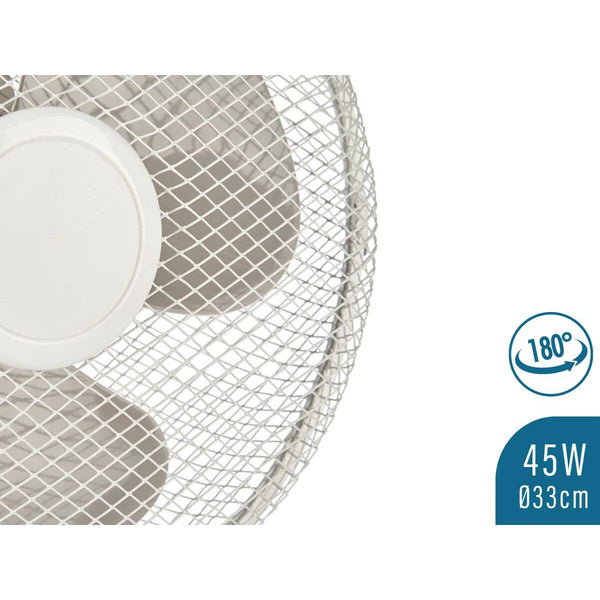 Tischventilator Argon FT-26A Weiß 45 W 27 x 51 x 33,5 cm