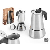 Italienische Kaffeemaschine Kinvara HF2-900S HF2-900S Schwarz Silberfarben Stahl Kunststoff 9 Tassen