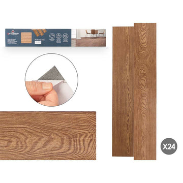 Vinyl Gift Decor Parquet Braun 24 Stück