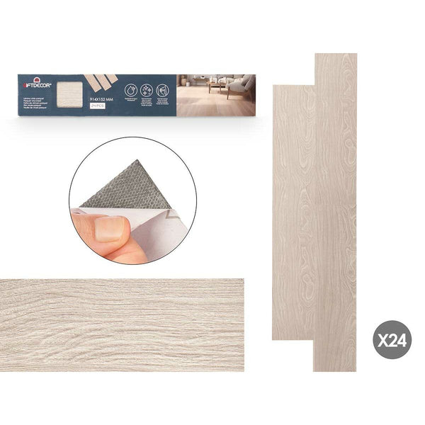 Vinyl Gift Decor Parquet Grau 24 Stück