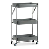 Gemüsewagen Kinvara Grau Stahl Kunststoff 29,5 x 78,5 x 45,5 cm