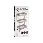 Gemüsewagen Kinvara Grau Stahl Kunststoff 29,5 x 78,5 x 45,5 cm