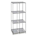 Regal Kipit WR4325 Grau Metall Stoff Kunststoff