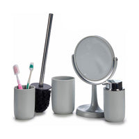 Badezimmer Set Berilo CN-B6369-G Grau Edelstahl Polypropylen 4 Stücke