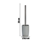 Badezimmer Set Berilo CN-B6369-G Grau Edelstahl Polypropylen 4 Stücke