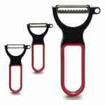 Schäler-Set CK98529 CK98529 Schwarz Rot Stahl Kautschuk Polypropylen 11 x 17,5 x 4,5 cm 13 x 4,5 x 7 cm