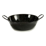 Tiefe Pfanne mit Griffen La Dehesa 0645-LD 0645-LD Schwarz Emaillierter Edelstahl