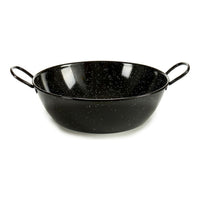 Tiefe Pfanne mit Griffen La Dehesa 0645-LD 0645-LD Schwarz Emaillierter Edelstahl