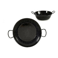 Tiefe Pfanne mit Griffen La Dehesa 0645-LD 0645-LD Schwarz Emaillierter Edelstahl