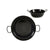 Tiefe Pfanne mit Griffen La Dehesa 0645-LD 0645-LD Schwarz Emaillierter Edelstahl