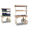 Blumentopfhalterung mit Rädern Ibergarden WP15014 Holz 121 x 171 x 59 cm