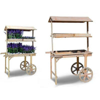 Blumentopfhalterung mit Rädern Ibergarden WP15014 Holz 121 x 171 x 59 cm