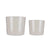 Blumentopfset Ibergarden CILINDRO-22-27-G Grau Lehm Ø 22 cm Ø 27 cm 22 x 22 x 19 cm 27 x 27 x 23 cm 2 Stücke