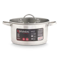 Topf mit Deckel Kinvara 17712/DO3 Silberfarben 31,7 x 16,5 x 24 cm