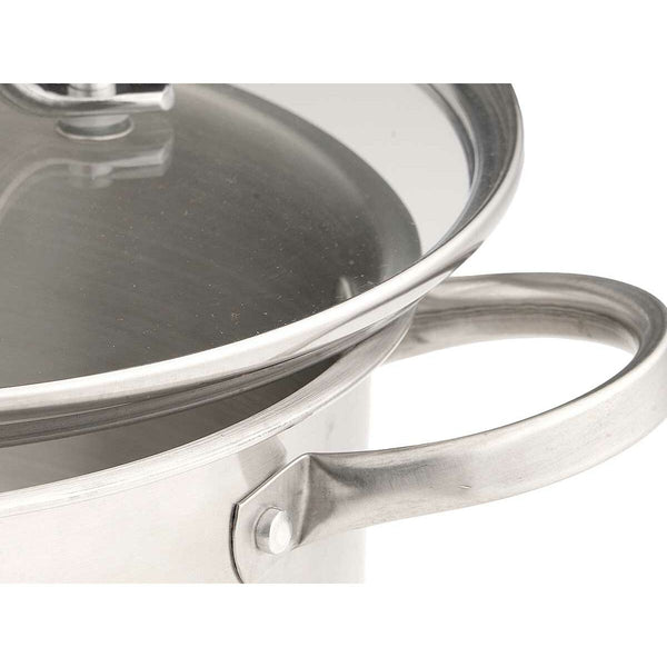 Topf mit Deckel Kinvara 17712/DO3 Silberfarben 31,7 x 16,5 x 24 cm