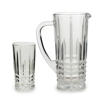 Set mit Krug und Gläsern Vivalto 41053 Durchsichtig Glas 250 ml