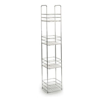 Badezimmerregal Berilo W4870 Durchsichtig Silberfarben