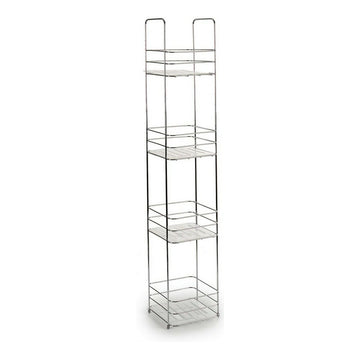 Badezimmerregal Berilo W4870 Durchsichtig Silberfarben