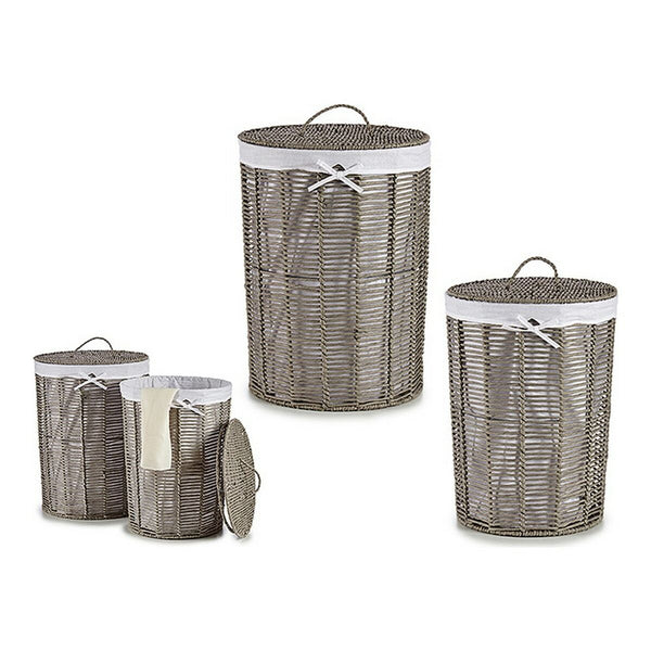Wäschekorb Kipit Weiß Grau korb 40 L 76 L 44 x 56 x 44 cm